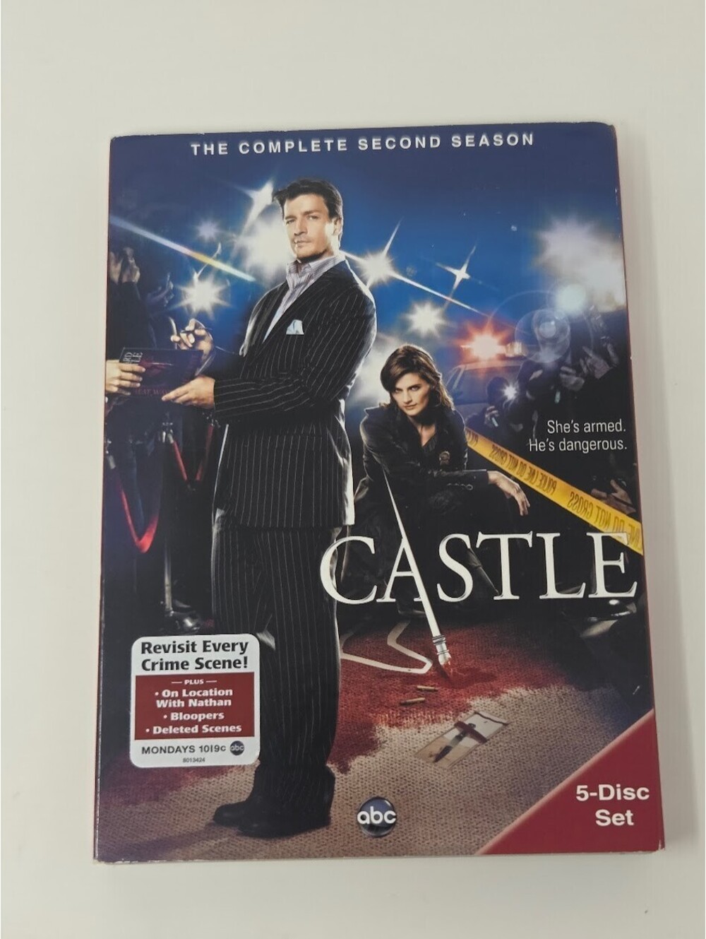 Castle Complete Second Season 5 Disc DVD Set ABC Television Series